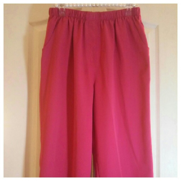 Woman's Raspberry Slacks - Picture 1 of 2