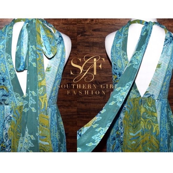 FREE PEOPLE Maxi Dress Intricate Long Draped Gown - Picture 3 of 4