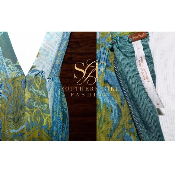 FREE PEOPLE Maxi Dress Intricate Long Draped Gown - Picture 4 of 4