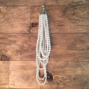 Faux pearl necklace