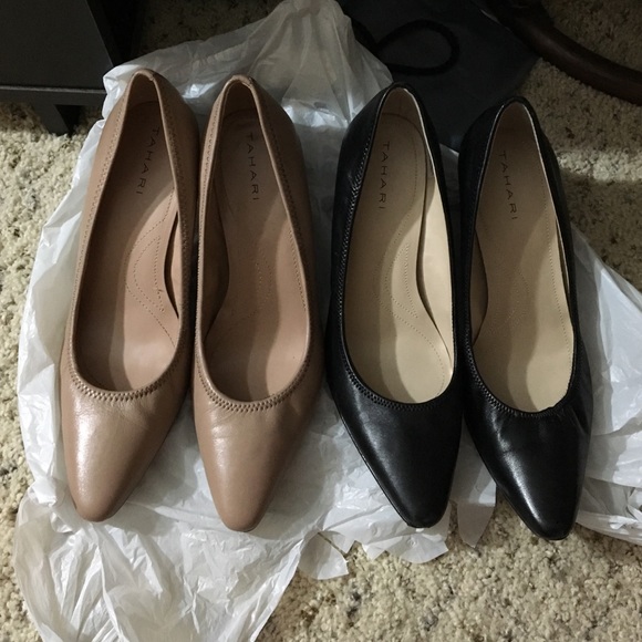2 pairs Tahari pointed heels