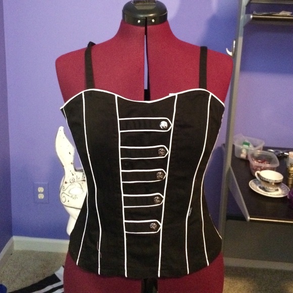 Tripp NYC black corset top