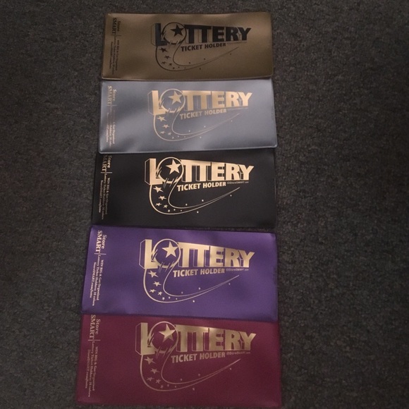 5 Pack - Metallic Lottery Ticket Holder NEW