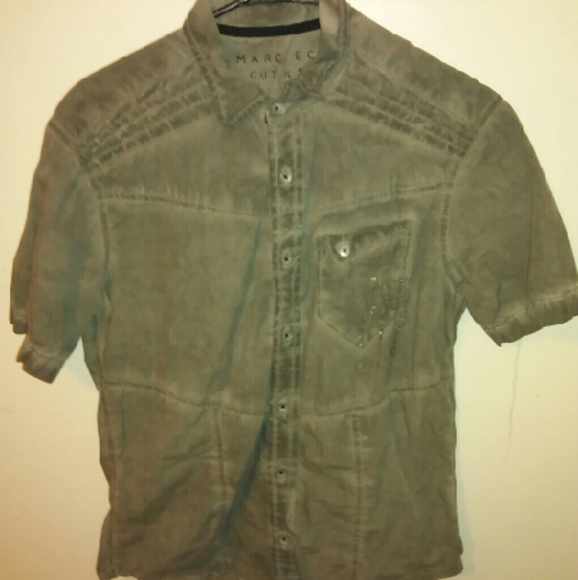 Mens Marc Ecko short sleeve button up