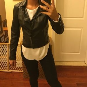 Faux leather jacket