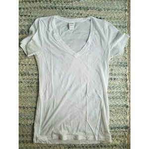 Victoria's Secret PINK White V-Neck Tee
