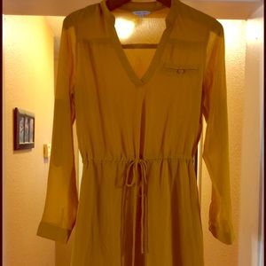 Mustard tunic dress
