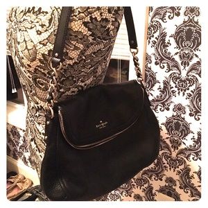 Kate Spade black leather purse perfect condition!