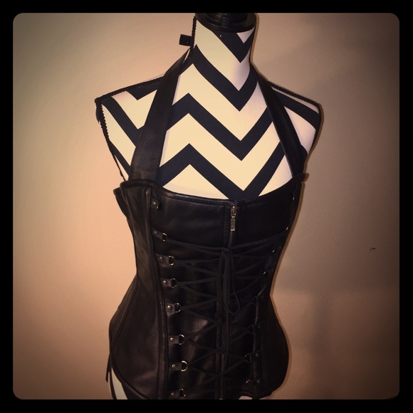 Vance Leather Corset - Picture 1 of 4