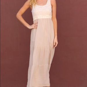 Boho lace maxi dress