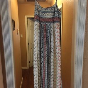 Adorable embroidered maxi dress