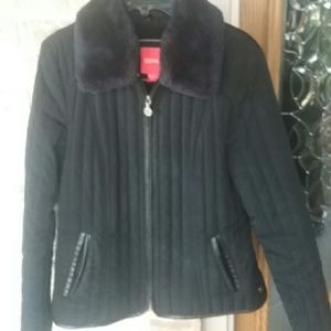 ESPIRIT BRAND WOMEN'S BLACK LINED JACKET MEDIUM WI