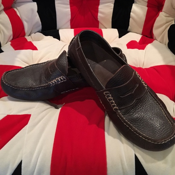 Ralph Lauren Polo Leather Driving Penny Loafers 10