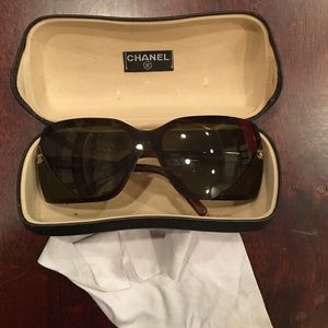 Authentic Chanel sunglasses with case