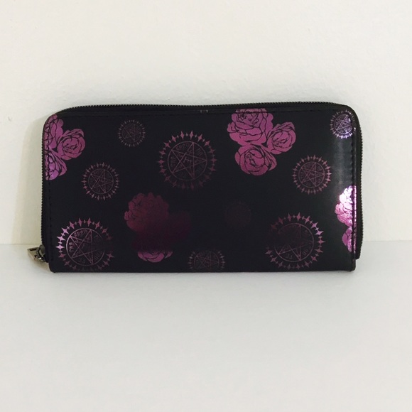 Black Butler Zip Around Wallet
