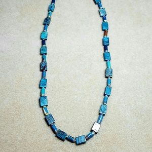 Casilica and Paper Bead Necklace