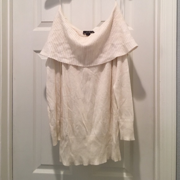 Off the shoulder holiday sweater