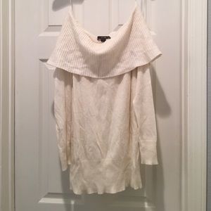 Off the shoulder holiday sweater