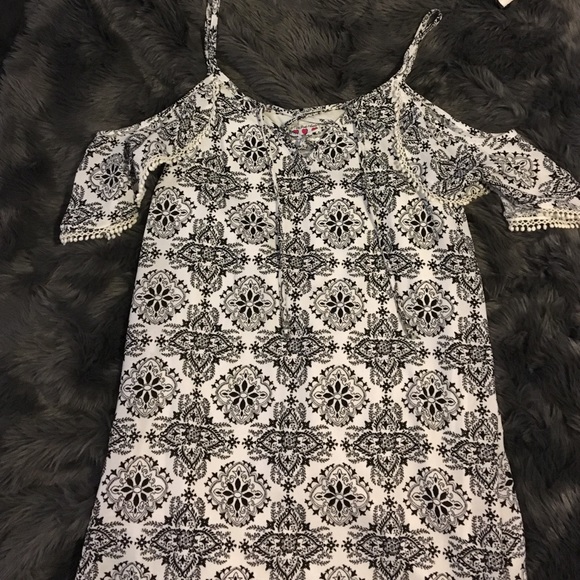 Lace up boho dress