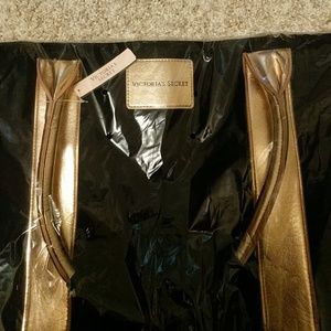 Brand New Victoria's Secret Bag, Gold & Black