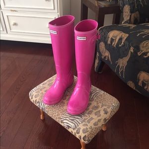 Never Worn Hot Pink Hunter Rain Boots