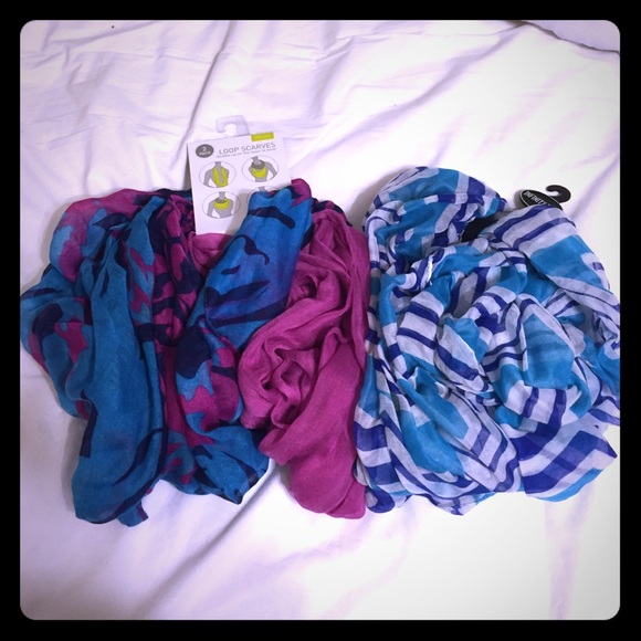 Brand New 3 infinity scarves!!! ❤️