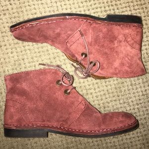 Red Oxford booties