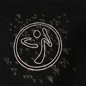 Zumba instructor selling Zumba tee