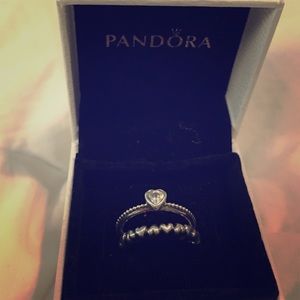 Pandora rings, two separate rings, stackable