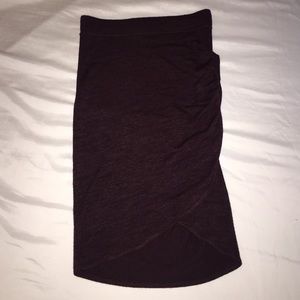 midi maroon skirt from aritzia
