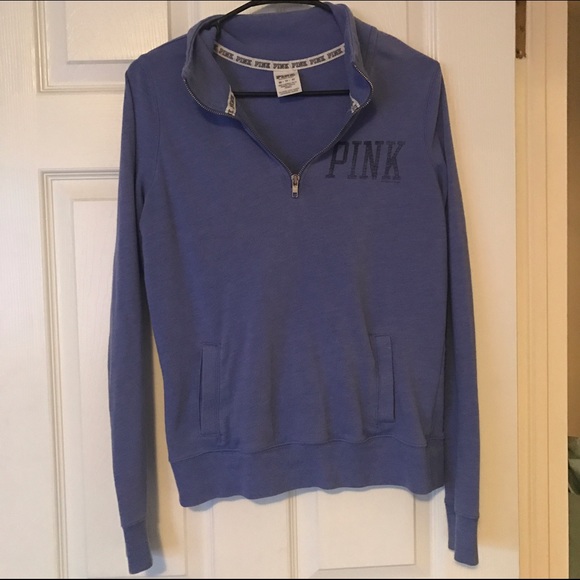 Purple quarter zip sweatshirt