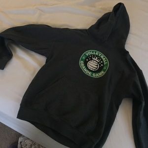 dark grey volleyball sweatshirt