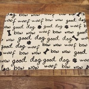 Dog mat for food and water dishes