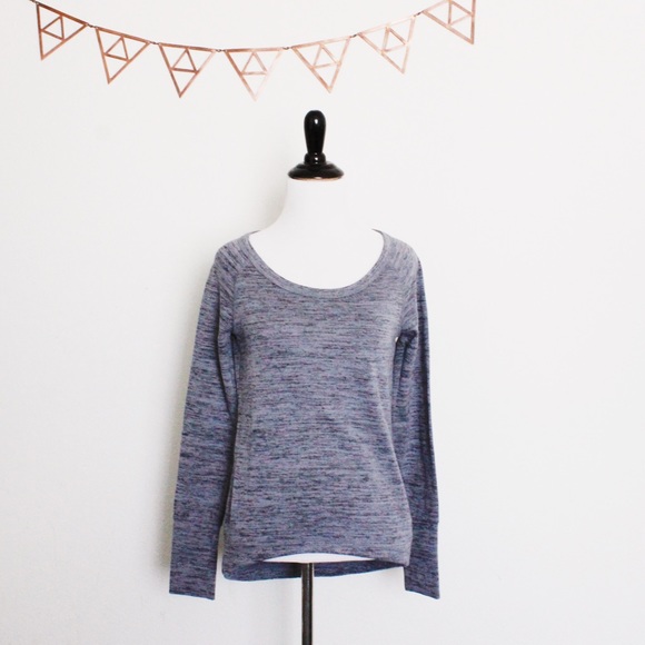 {Athleta} | Heather Gray Athletic Pullover
