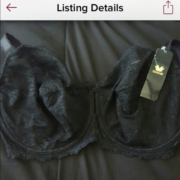 BNNW WACOAL BRA black lace, sexy and beautiful.