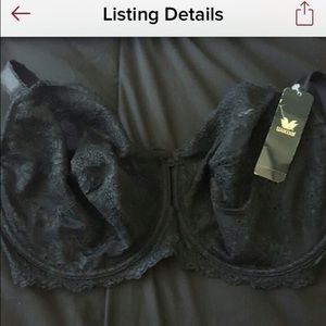 BNNW WACOAL BRA black lace, sexy and beautiful.