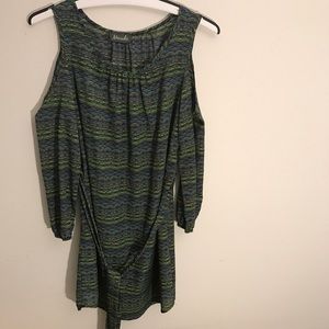 Cold Shoulder Forest Dress