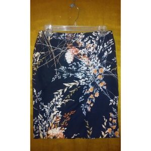 *Final price*Talbots Black floral skirt