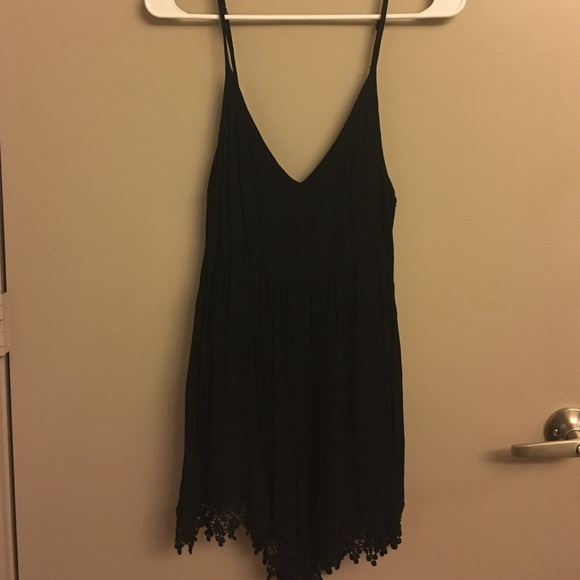 Black Lace Romper