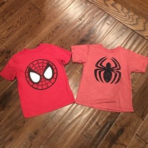2 Spider-Man shirts