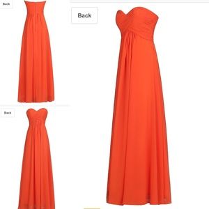 Xsmall fall orange dress.