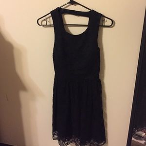 Black lace dress