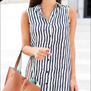 Striped shirt dress