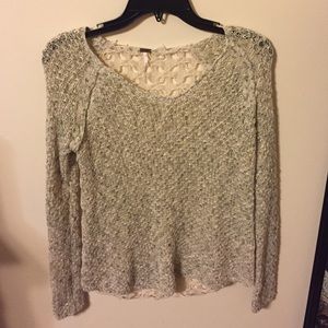 Knit back sweater