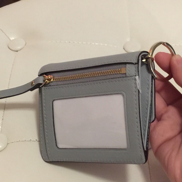 Kate Spade small wallet cardholder gray coin purse - Picture 2 of 4