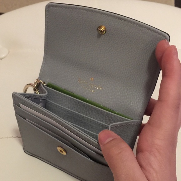 Kate Spade small wallet cardholder gray coin purse - Picture 4 of 4