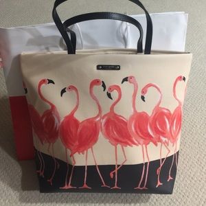 Kate Spade Flamingo tote bag CHEAPEST