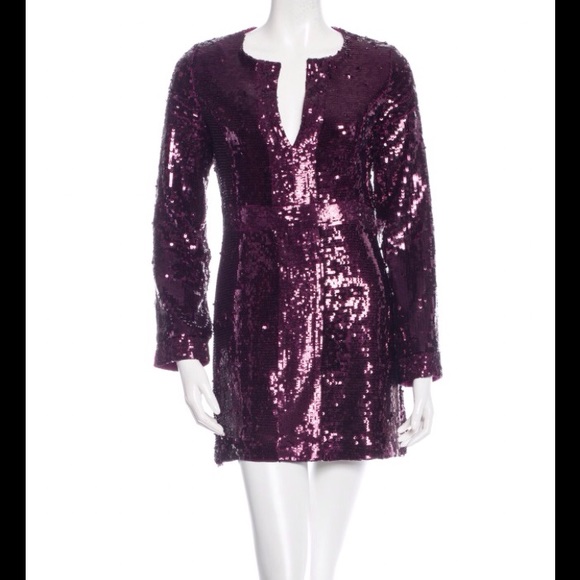 Gorgeous maroon sequin Tory Burch dress size 6