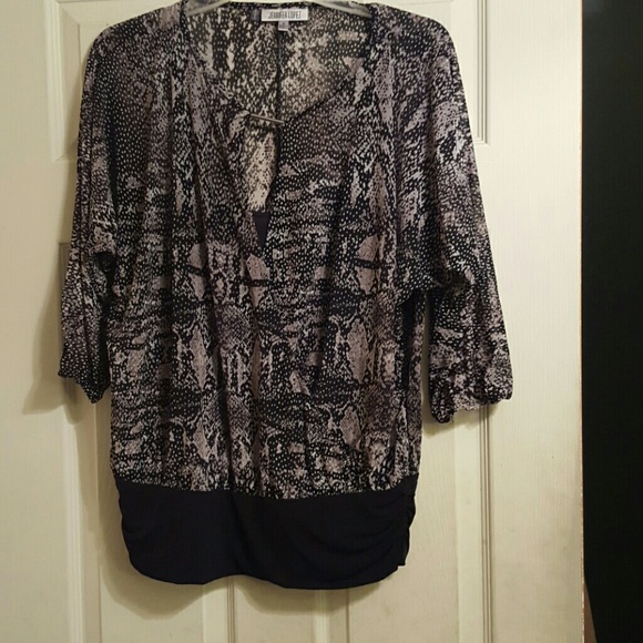 Black and gray blouse