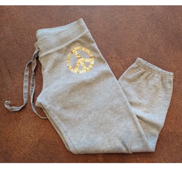 VICTORIAS SECRET Peace Bling Sweats Size XS